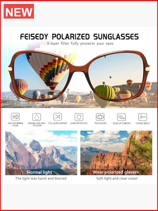 Vintage Square Polarized Sunglasses, UV400 Protection for Women display picture 1